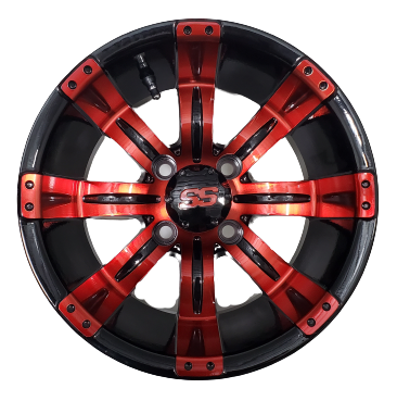 Wheels 12" tempest Red & Black 