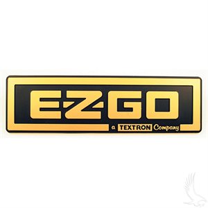 name plate black and gold EZ-GO TXT 96-13