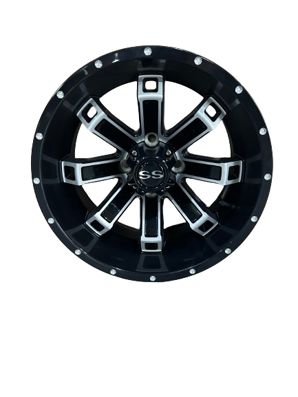 14'' SPIDER wheel, Gloss black & Machined