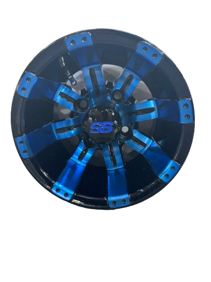 10'' Tempest Blue & Black wheel