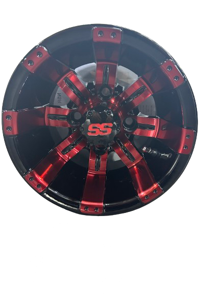 10'' Tempest Red & Black wheel