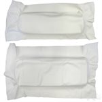 Rear Seat Cover Set, White  Universal