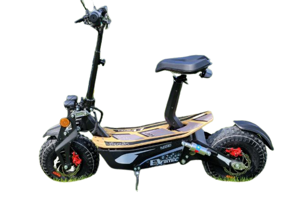 2000w 48v offroad scooter, Bleu, with 15 amp lithium battery