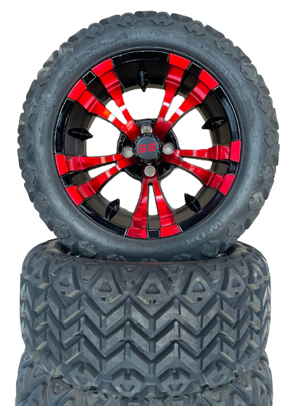 15'' Vampire Red & Black with x-trail tire